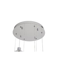 Bridget Iron & Crystal LED 6 Light Pendant